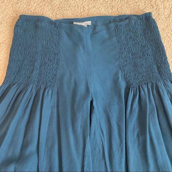 Palazzo Trousers extra wide leg Hippy Harem Flares festival beach & party Sz S/M - Picture 2 of 10